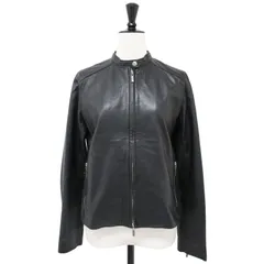 allureville アルアバイル ジャケット ブラック 黒 サイズ:2(M) レザー シングル ライダース ジャケット / ラムレザー ショート丈 コンパクト アウター ブルゾン 上着【レディース】のサムネイル