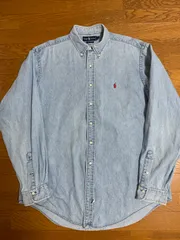 Ralph Lauren ラルフローレン デニムボタンダウンシャツ XLサイズ