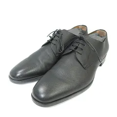 ヒューゴボス HUGO BOSS Kensington Derb 50390232 エンボス レザー ダービー シューズ 靴 黒 ブラック US9 UK8のサムネイル