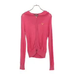 キャロウェイ ロゴ刺繍 ゴルフ 長袖 ジップパーカー S ピンク Callaway レディース 古着 【240422】