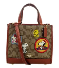 美品 コーチ ピーナッツ 2wayハンドバッグ ショルダーバッグ 斜め掛け CE851 レディース COACH PEANUTS