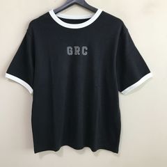 giverecollection　ギブリコレクション　リンガーTシャツ　半袖　ブラック　L　訳あり