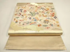 中古美品 袋帯 鶴 ポイント10倍|7/31 10時まで】【中古】 袋帯 礼装用 リサイクル