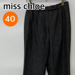miss chloe ミスクロエ ロングパンツ カジュアルパンツ スラックス グレー 日本製 40サイズ【CB262】