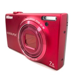 Nikon ニコン COOLPIX S6100 レンズ 5.0-35.0mm 1:3.7-5.6 コンパクトデジタルカメラ レッド 動作確認済み【PF-99】