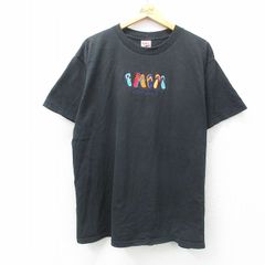 XL/古着 フルーツオブザルーム 半袖 ビンテージ Tシャツ メンズ 00s サンダル 刺繍 大きいサイズ コットン クルーネック 黒 ブラック 25jul