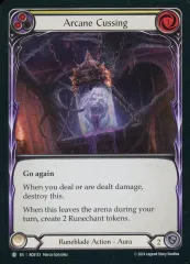 【中古】Flesh and Blood ROS153[C]：(Rainbow Foil)Arcane Cussing (2)/秘術の呪詛 (2)
