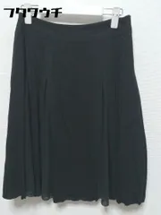◇ anatelier アナトリエ 膝丈 フレア スカート サイズ38 ブラック レディース 【中古】 【1002800544233】