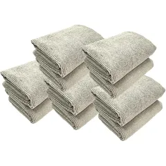 速乾 洗車タオル 超吸水 マイクロファイバー 傷防止 ふき取り 拭き上げ クロス グレー 40×40 10枚入り TARO WORKS