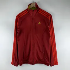 adidas(アディダス) バーガンディー レッド トラックトップス ジャージ S 250826