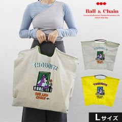 【正規品】 Ball＆Chain ボールアンドチェーン R.THOUGHTS Lサイズ RyuAmbe コラボ バッグ ショッピングバッグ エコバッグ トートバッグ ショルダー 刺繍 ギフト 314106 san hideaki mihara