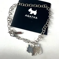 AGATHA PARIS ピアス 2000年 マスコット犬 ラインストーン 希少 AGATHA PARIS ピアス 2000年 マスコット犬 ラインストーン 希少