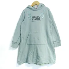 メゾピアノ ワンピース トップス スウェット パーカー キッズ 女の子用 140サイズ 水色 Mezzo Piano 【中古】