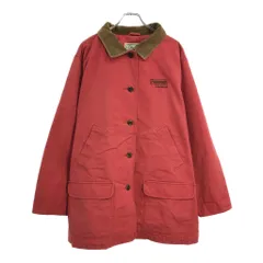 00年代 L.L.Bean エルエルビーン 企業ロゴ ハンティングジャケット アウトドア レッド(メンズ XL相当)中古 古着 V0263のサムネイル