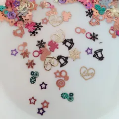 ネイルアートリベット＊レジン封入パーツ＊クリスマステーマ＊詰め合わせ＊約150個セット<0005>