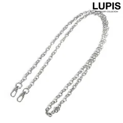 スマホショルダー ストラップ ショルダー メタル チェーン 斜めがけ ネックストラップ iPhone Android シルバー ルピス LUPIS a300