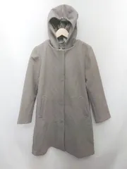 ◇ ◎ GLOBAL WORK グローバルワーク 2WAY ロング シンプル ジップアップ 長袖 コート サイズM グレー レディース P  【1405090006274】