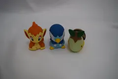 ポッチャマ ナエトル ヒコザル 3体セット すくい人形 ソフビ人形 ソフビ フィギュア ポケモン 御三家