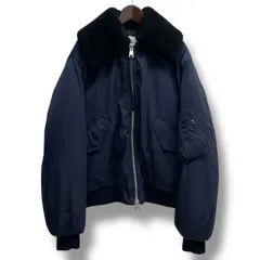 ami アミ BOXY FIT JACKET ボクシーフィットジャケット アウター ブルゾン 襟ボア取り外し可能 UJK026.PA0007 ネイビー 紺 サイズS ユニセックス 冬 ゴーゴー古着久喜倉庫店 北857久のサムネイル