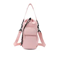 ☆ ピンク ☆ バッグ ボトルホルダー 水筒カバー ボトルホルダー ショルダー 水筒カバー 水筒ホルダー 水筒ケース ペットボトルホルダー ペットボトルカバー ボトルカバー ボトルケース 水筒 カバー 保冷 軽量 持ち運び 斜め掛け 肩掛け 2way