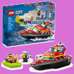 レゴ(LEGO) シティ 消防レスキューボート 60373 おもちゃ ブロック プレゼント レスキュー 乗り物 のりもの 男の子 女の子 5歳以上