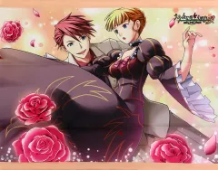 【中古】タペストリー 右代宮戦人＆ベアトリーチェ B2タペストリー 「Switchソフト うみねこのなく頃に 咲 ～猫箱と夢想の交響曲～ ベスト版」 ソフマップ購入特典