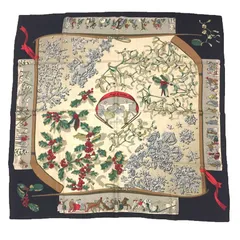 美品　エルメス　スカーフ　カレプリセ　去年の雪　ベージュxクリーム色 楽天市場】去年の雪 エルメスの通販