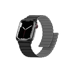 Anlinser コンパチブル Apple Watch バンド49mm 46mm 45mm 44mm 42mm、磁気両面リバーシブルアップルウォッチバンド iWatch Ultra 2/Ultra シリーズ10/9/8/7/6/5/4/3/SE 用（ブラッ