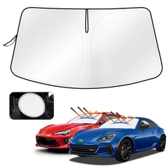 【2025年・遮光・遮熱アップグレード】Cartist トヨタ 86 スバル BRZ フロントサンシェード ZN6型 ZC6型 フロントガラス サンシェード シェードカーテン マルチサンシェード H24.03～現行 遮光 シェード 日よけ 車種専用 UVカ 1