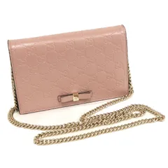 グッチ チェーン ショルダー ウォレット(431408)リボン