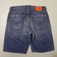 j860★ Levi's リーバイス SP503 ショートジーンズ W32 ★ 古着 革パッチ デニムショーツ ユーズド加工