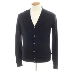 【中古】ジョンスメドレー JOHN SMEDLEY ハイゲージ ウール カーディガン ブラック【サイズM】【メンズ】