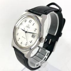 OMEGA Geneve オメガ ジュネーブ メンズ腕時計 AT/SS×レザー シルバー文字盤 稼働品 【OE-783】