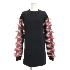 ディーゼルブラックゴールド DIESEL BLACK GOLD 袖切替 トレーナー スウェット ワンピース 長袖 ニット ブラック 250828E ■FF