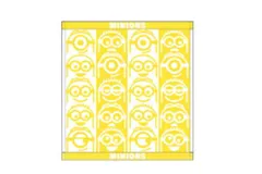 マル 【送料無料】【MINION】【ミニオンズ】ウォッシュタオル【ラインフェイス】【イエロー】【黄色】【ミニオン】【ユニバ】【映画】【アニメ】【たおる】【ハンドタオル】【ハンカチ】【ミニタオル】【子供】【キッズ】【雑貨】【グッズ】【かわいい】