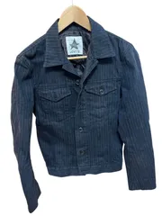 RE211 Levi's リーバイス　デニムジャケット　ジージャン　ストライプ　インディゴ　レディース　サイズM