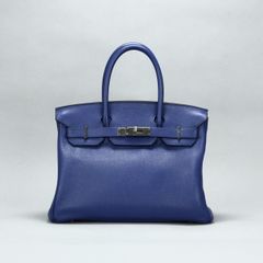 エルメス HERMES バーキン30 バーキン 30 バッグ トートバッグ トリヨンノビーヨ ブルーエレクトリック ブルー 青 シルバー金具