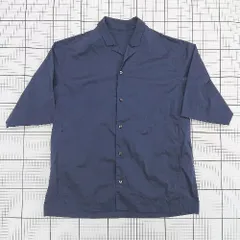 ◇ ⊃ ADAM ET ROPE` アダム エ ロペ 無地 長袖 カラーシャツ サイズＳ ネイビー系 メンズ E  【1508200031842】