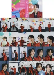 【中古】グッズセット ウォヌ(SEVENTEEN) ハードカバーバインダー＆ブックレット(トレーディングカード24枚) 「CD SPILL THE FEELS CARAT Ver.」 封入特典