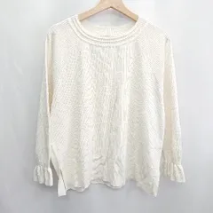 ◇ ⊇ COMME CA ISM コムサイズム 長袖 ニット サイズ11 アイボリー レディース E  【1501160001108】
