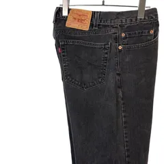 90sUSA製Levi'sリーバイス505デニムパンツブラックデニム黒regular fitレギュラーフィットstraight legストレートレッグvintageヴィンテージ50110