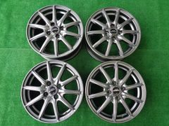 5.5J-15インチ 4H100 +43 シュナイダーSG2 社外 中古 アルミ ホイール 4本
