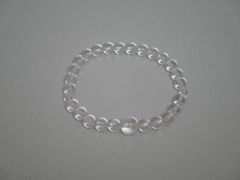 【腕輪念珠/ブレスレット】本水晶 十二支 梵字 御守念珠 巳【アウトレット品】