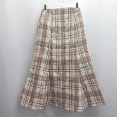 ◇ Θ FREE'S MART フリーズマート 柄あり 膝下丈 台形型 スカート サイズXS ベージュ系 レディース E  【1503060045701】