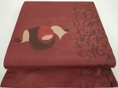 今河織物・木屋太のコプト柄袋帯、全通柄、通好み 今河織物・木屋太のコプト柄袋帯、全通柄、通好み