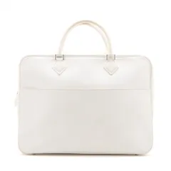 美品 エルメス □J 刻印 プリュムドッグ レザー ビジネス バッグ 書類鞄 ブリーフケース トート 通勤 A4 メンズ MMM AZ41-10【中古】のサムネイル