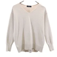 UNITED ARROWS GREEN LABEL RELAXING ユナイテッドアローズ グリーンレーベルリラクシング 長袖 ニット グレージュ セーター レディース 古着