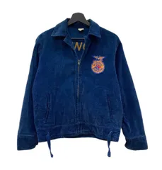 70s FFA JACKET コーデュロイ 希少 オレンジ 刺繍 38 ブルー Vintage 70s 38 FFA Corduroy Jacket -TEXAS CY FAIR- | BEGGARS