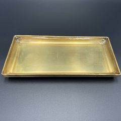 真鍮をレジンで包みこんだトレイ　小物の整理や、ディスプレイ等に。小物入れ　ハンドメイド　ST02