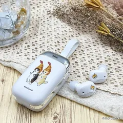 ワイヤレスイヤホン【えびにゃん)】  抗菌加工 IPX4防水仕様 タッチセンサー操作機能 Bluetooth5.0 通話／⾳楽／動画⾳声対応の⾼⾳質ドライバー搭載モデル